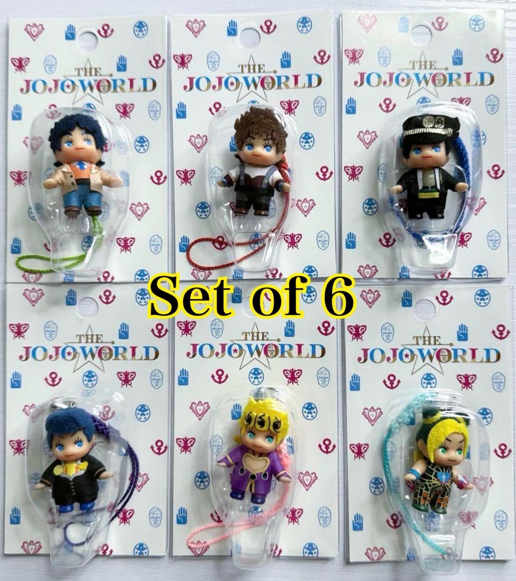 THE★JOJO WORLD キューピー ストラップ 6個セット THE JOJO WORLD Limited Edition Kewpie Strap Set of 6 JoJo's