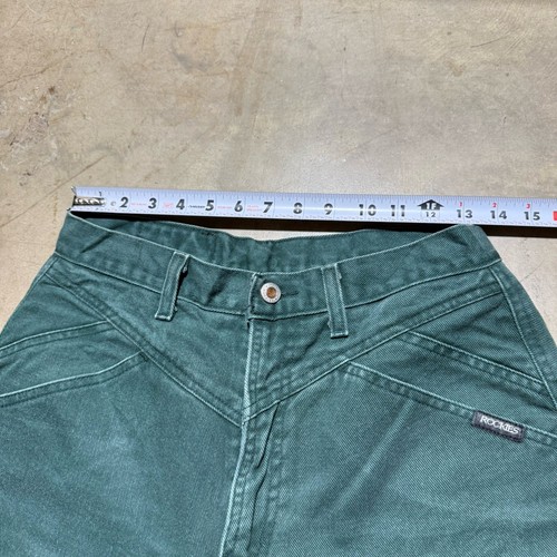 Vintage 80s Rocky Mountain Green Denim High Waist Jeans Pants Women’s Size 27x31 - Picture 6 of 11