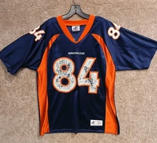 Vintage Logo Athletic Shannon Sharpe #84 Denver Broncos Football Jersey Mens L