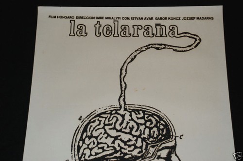 1975 Original Cuban Silkscreen Movie Poster"The Spiderweb"Cerebral.Brainy.Mint - Picture 4 of 4
