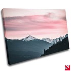 MOUNTAINS SCENERY NATURE CANVAS Wall Art Picture Print