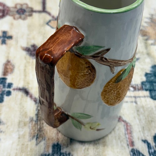 Vintage Napcoware Ceramic Pitcher Orange Blossom Embossed Design Farmhouse Decor - Picture 6 of 6