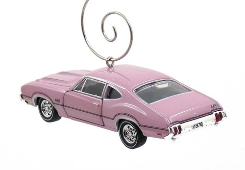 1970 Oldsmobile Cutlasss 442 Pink Christmas Ornament - Picture 4 of 5
