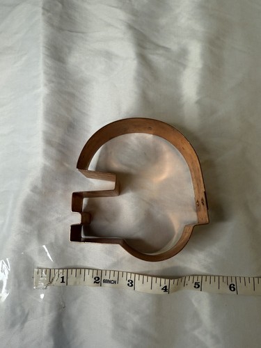 Copper Football Helmet Large Cookie Cutter Heavy Duty Kitchen Collectibles - Picture 2 of 4
