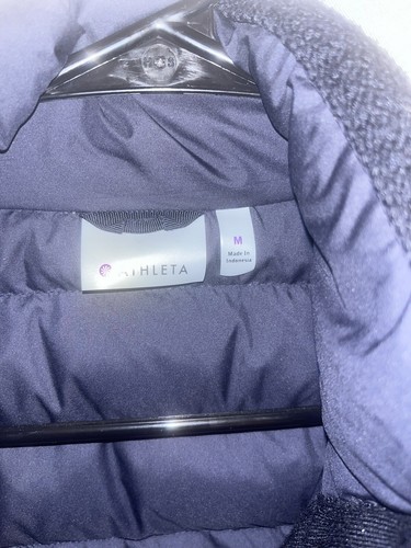 Athleta Knit Wool Jacket Color Blue Wool Size Medium Pre Owned - Picture 8 of 13
