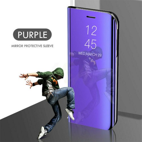 Luxury Mirror View Stand Phone Case For iPhone 14 13 12 11 Pro Max XR X 6 7 8 SE - Picture 11 of 15