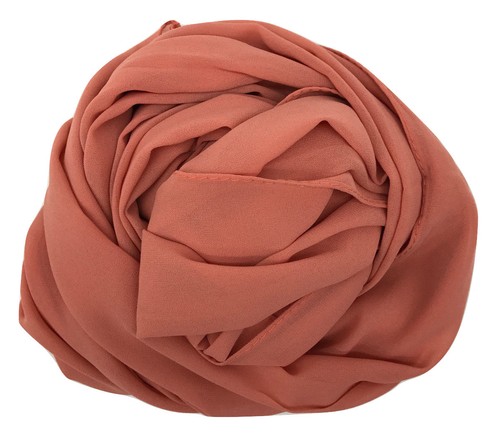 Sciarpa chiffon hijab alta qualità elegante scialle sarong avvolgente semplice maxi morbido - Foto 14 di 50