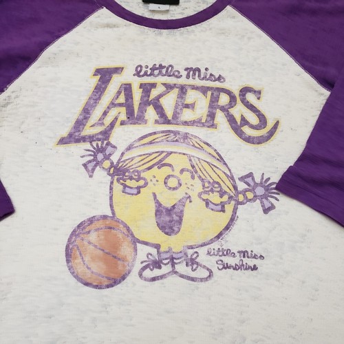 Camisa de baloncesto de los Angeles Lakers para mujer grande blanca púrpura de la NBA para dama L - Imagen 3 de 9