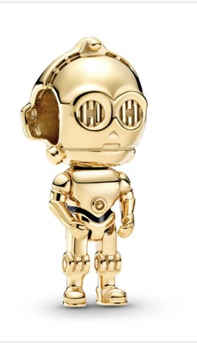 Pandora Shine Star Wars Galaxy C-3PO Charm; New Tags Pandora Velvet Charm Box - Picture 6 of 9