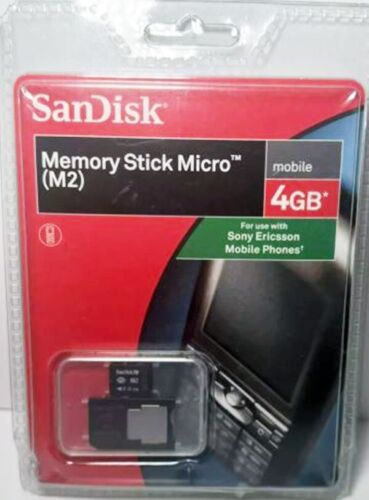Genuine Sandisk 4Gb M2 Memory Stick Micro M2 + Adapter Sony PSP + phone (UK) NEW - Picture 21 of 24