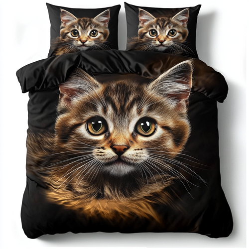 Lovely Kitten Bedding Set PillowCase Queen Cat Duvet Quilt Cover - Picture 11 of 11