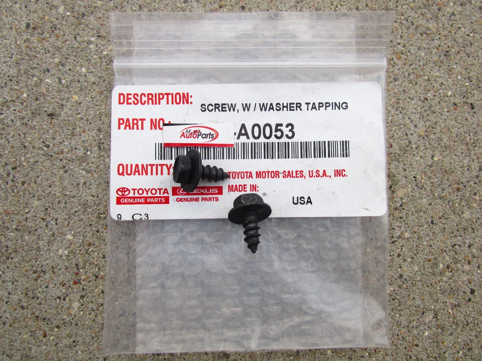 SE ADAPTA A: 12 - 15 TORNILLOS ARANDELA GUARDABARROS ENCHUFABLES TOYOTA PRIUS CANTIDAD 2 OEM NUEVO Foto 2 de 3