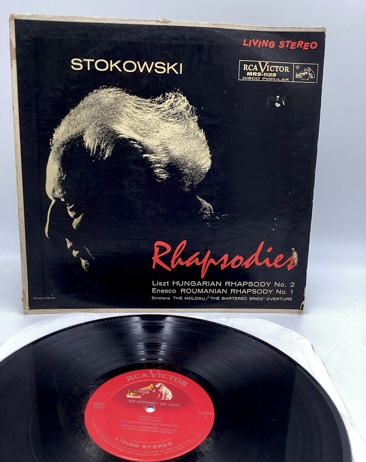 Leopold Stokowski 1961 RCA Living Stereo (MEXICO) RHAPSODIES LP - Liszt - Enesco