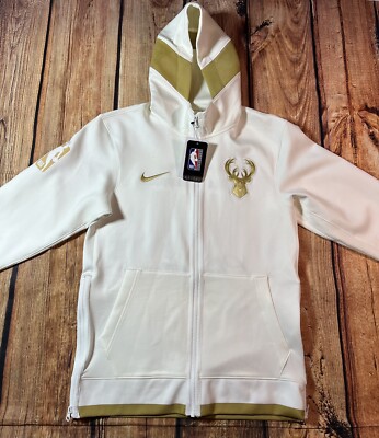 Authentic Nike Milwaukee Bucks Men's Sz Small 2021 NBA Champions Full-Zip Hoodie