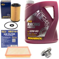 MotoröL Filter Set 10W60 4 Liter + ÖLablassschraube FüR Opel Astra G CC Caravan