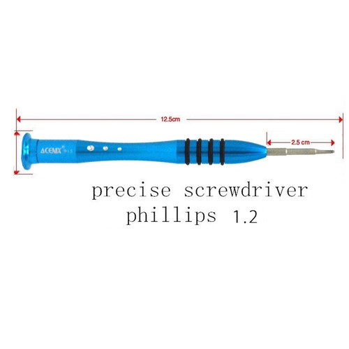 Cross Head Precision 1.2mm Blue Metal Phillips Screwdriver Metal Tool for iPhone - Zdjęcie 5 z 8