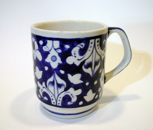 3 x Keramik Tasse blau Handarbeit Pakistan Multan blue Pottery Kashigari Cup Mug - Bild 10 von 19