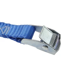 US Cargo Control 1 Inch x 15 Foot Blue Endless Cam Buckle Strap 2 Pack