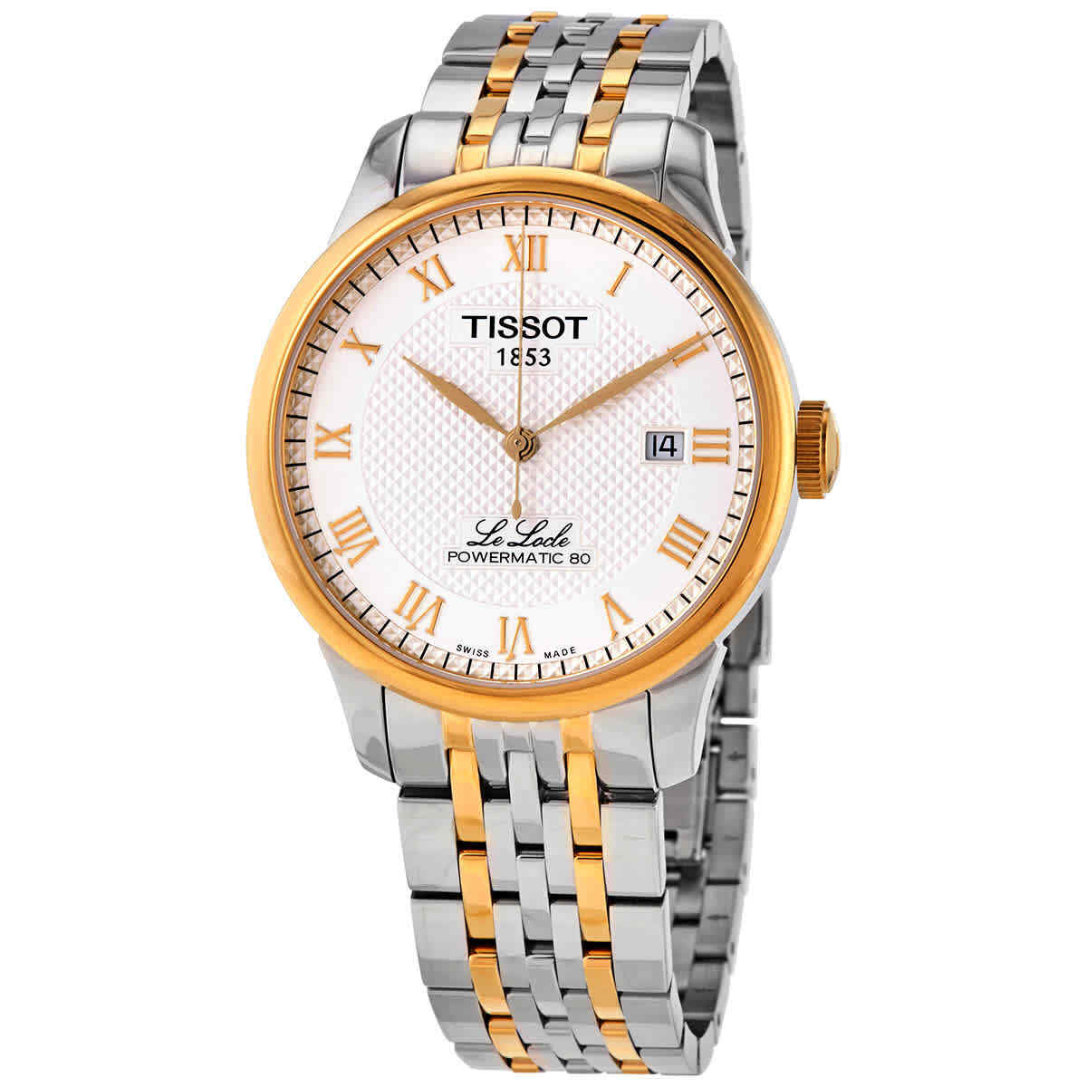 Мужские часы Tissot Le Locle с автоматическим серебряным циферблатом T006.407.22.033.01