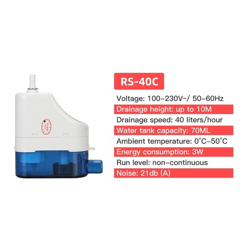 Bomba de condensado automática 220V bombas de elevación 1-3P en gancho aire acondicionado drenaje - Imagen 8 de 8