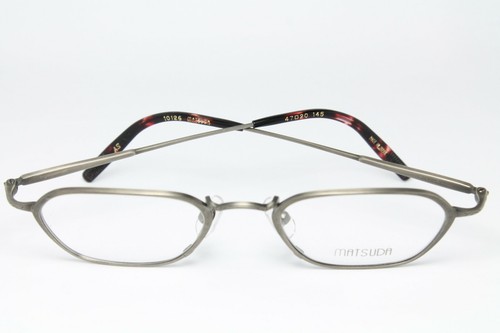 MATSUDA 10126 AS Original Vintage Eyeglasses Frahe Steampunk Antique-Silver Rare - Picture 7 of 8