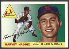 1955 Topps - Harvey Haddix - #43 - St. Louis Cardinals - Ex