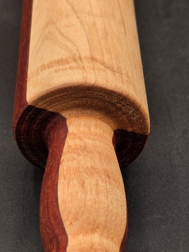 New Custom Handcrafted Natural Wood Butcher Block Cutting Board Rolling Pin Set - Picture 12 of 12