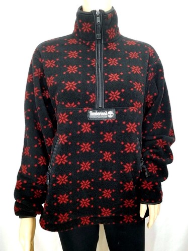 Vintage Timberland Performance Polartec 1/4 Zip Fleece Holiday 1997 Small - Picture 1 of 6