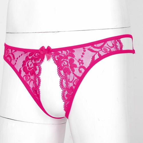 Para hombres Floral Encaje Sissy Crossdress Bragas Cuerda G Tangas Calzoncillos Ropa Interior Pantias - Imagen 47 de 64