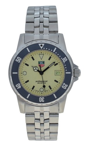 Vintage Men's 37mm Tag Heuer Luminous Professional 1500 Series Watch 929.113 D! - Picture 2 of 11
