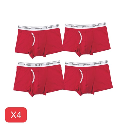 Bonds Red Mens Guyfront Trunks Briefs Boxer Shorts Comfy Undies Underwear Bulk - Bild 8 von 8