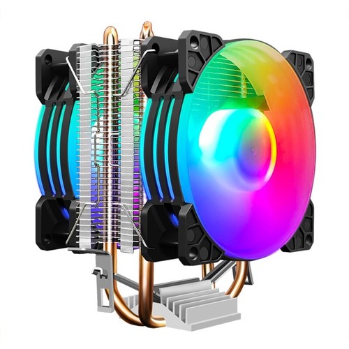 RGB Lighting Fan Color Big Air Pressure Silent Operation for Computer CPU Cooler - Afbeelding 4 van 10