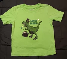 DOT & ZAZZ "lucky saurus" Dinosaur T shirt, Size 18-24 months 