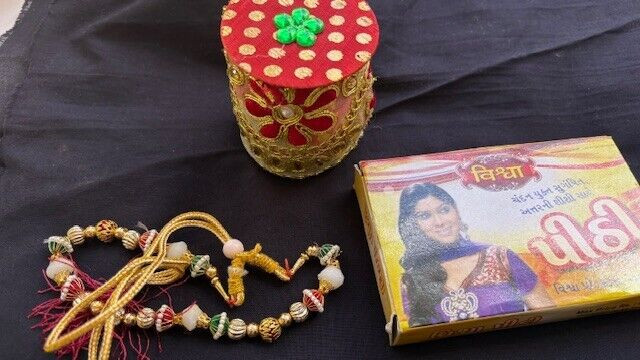 Indian Bollywood Tabudi Bell pithi Marriage vidhi Wedding Accessory Hindu puja