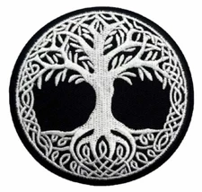 🔥 Yggdrasil Vikings Tree of Life Norse Embroidered Patch Iron on Sew on 3”