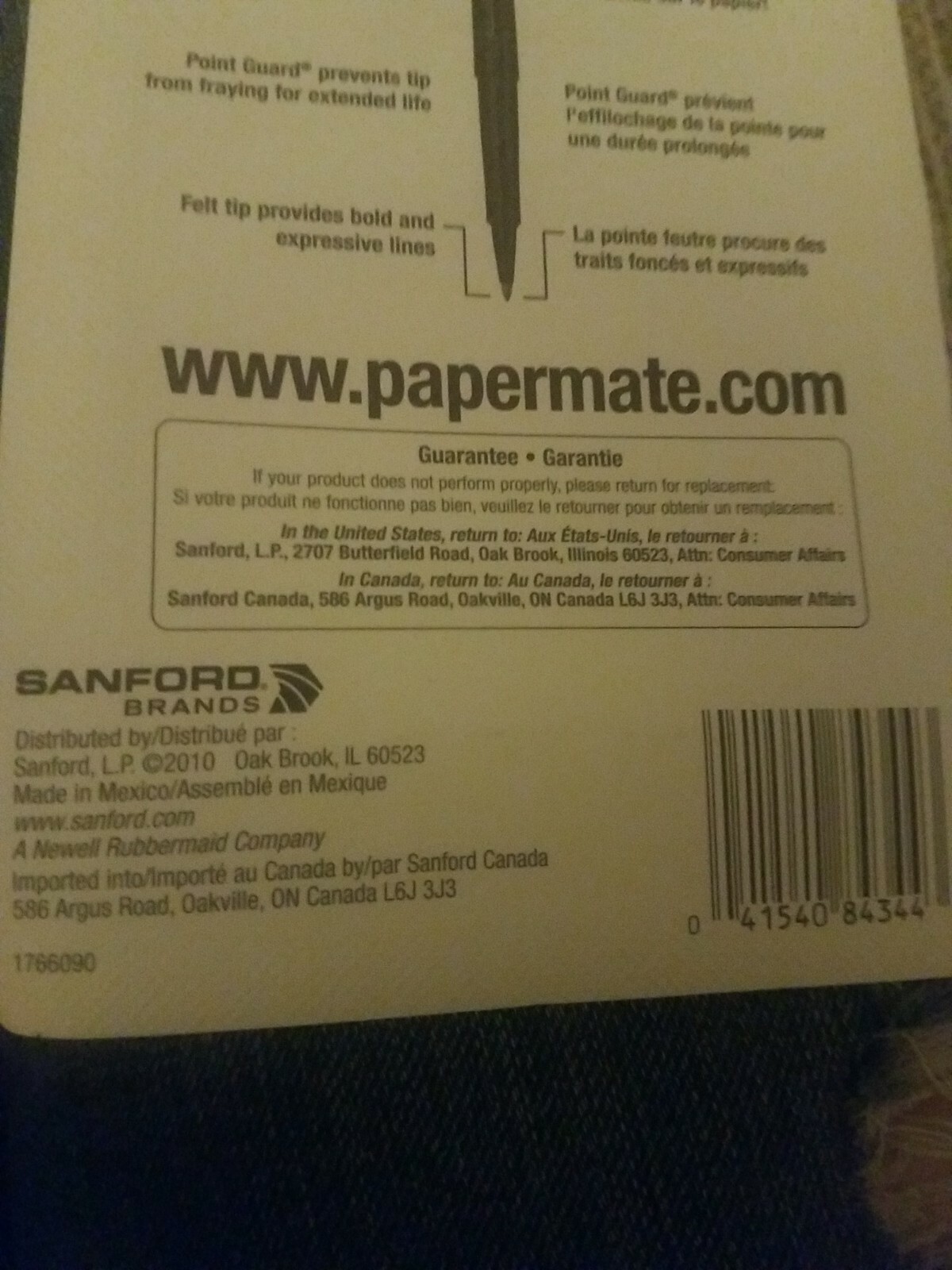 PaperMate M 4 Felt Tip Pens Black Ink 