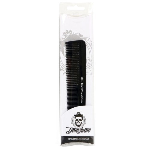 DON JUAN Handmade 7" Black Graduated Dressing Comb NEW - Picture 2 of 3