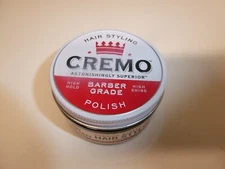 Cremo Premium Barber Grade Hair Styling Pomade. Polish High Hold, High Shine 4oz