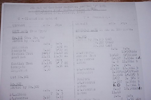 '57 Fascimilie Carriage Working Notice Train Diagrams London Midland Western Div - Picture 4 of 7