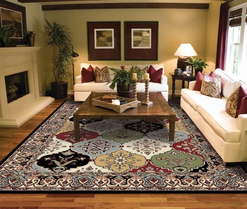 Luxury Turkish Traditional Multi Color 8x11 Rugs 4x6 2x8 5x8 Living Room Rugs - Picture 1 of 6