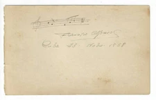 Francisco Alfonso (1908-1940) Signed Album Page / Autographed Spanish Guitarist