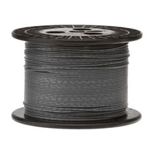 16 AWG Stranded Hook Up Wire, Gray, 250 ft, 0.121" Dia, UL3173, 600V