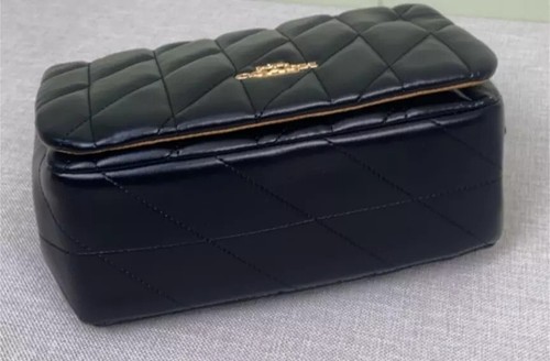 COACH Quinn Bag Quilting Shoulder Bag CY663 Black Outlet New leather - Picture 4 of 7