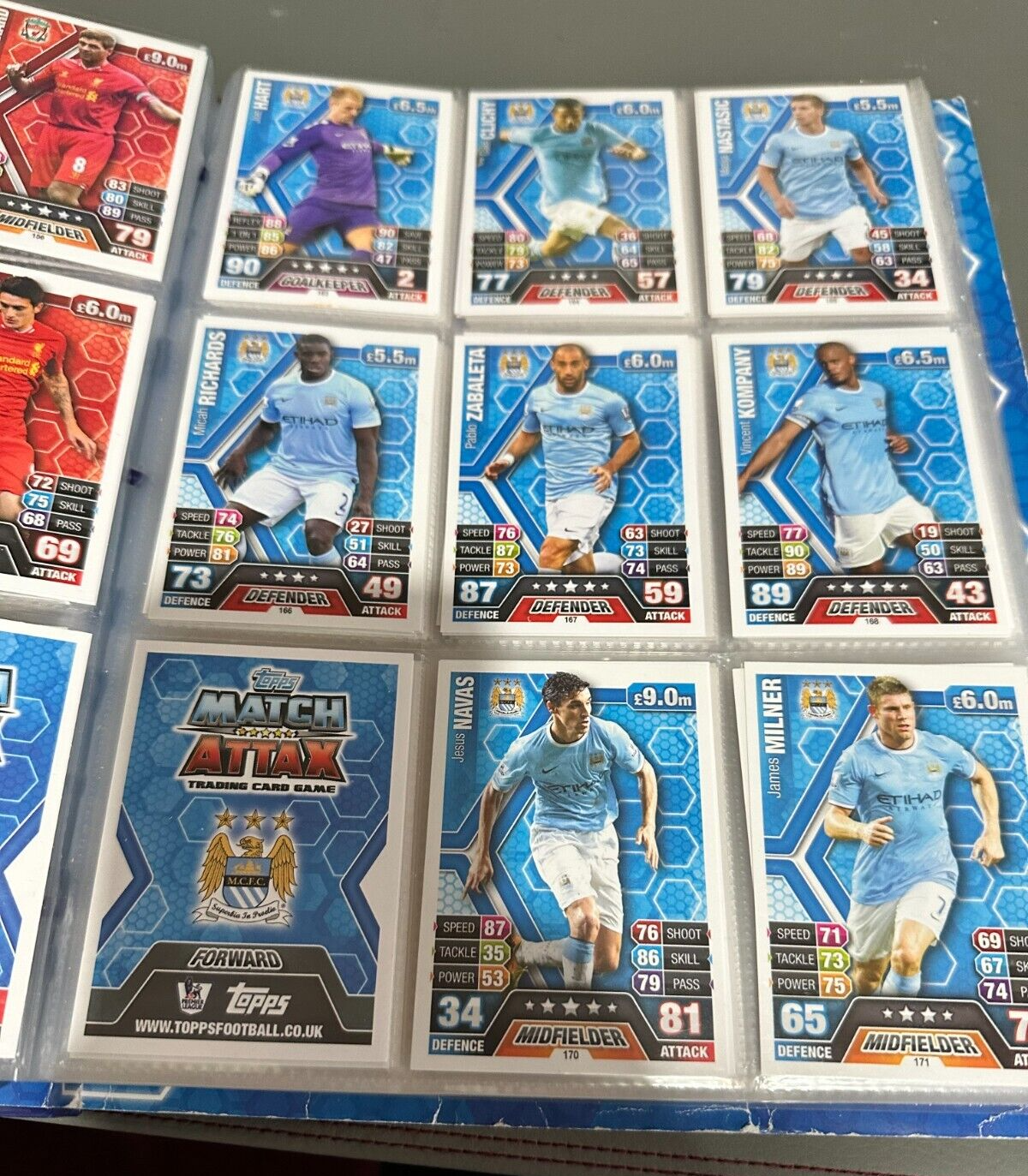 2013-14 Topps Match Attax Trading card Binder with 330 Cards - No Dupes - Picture 14 of 21