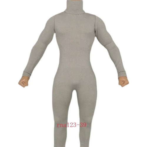 1/6 High Collar Jumpsuit Tight Stretch Bodysuit Leotard Fit 12'' Male Figure - Bild 10 von 17