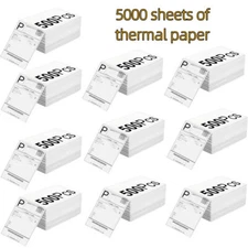 5000pcs 4''x6''  Label Paper White Shipping Label, for Thermal Label Print