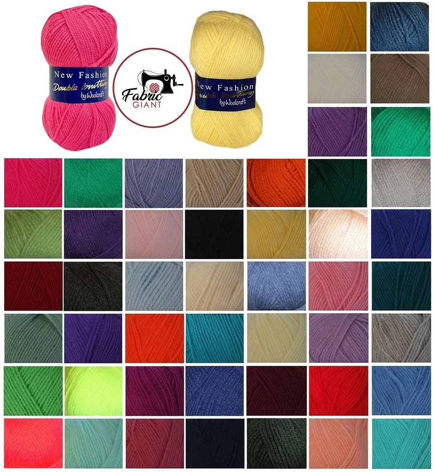 Woolcraft New Fashion DK Wool / Yarn 100g Double Knitting, Knitting & Crochet