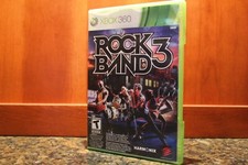 Rock Band 3 (Microsoft Xbox 360, 2010) Complete CIB w/ Manual & Instert "TESTED"