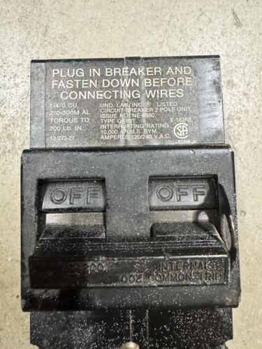Challenger 2 Pole 200 Amp QFP2T Circuit Breaker - Picture 6 of 9