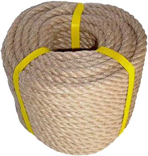 100% Natural Hemp Rope Twisted Strong Jute Rope 100 Feet 4 Ply Hemp All Purpose - Picture 2 of 6